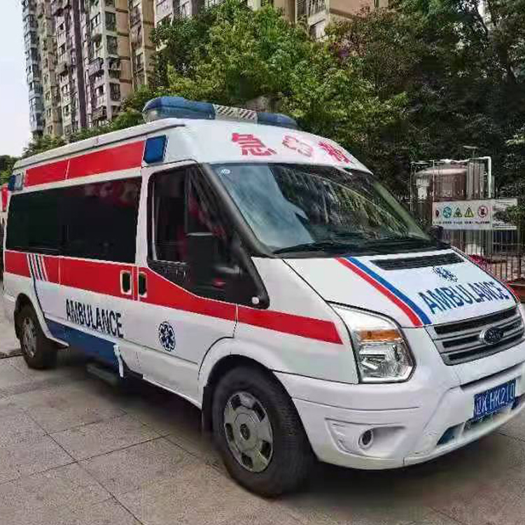 新州镇长途救护车护送病人返乡